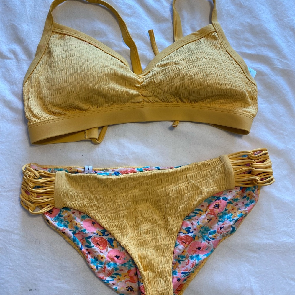 BodyGlove Yellow Reversible Bikini